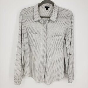 Ann Taylor Silk Button Down Shirt